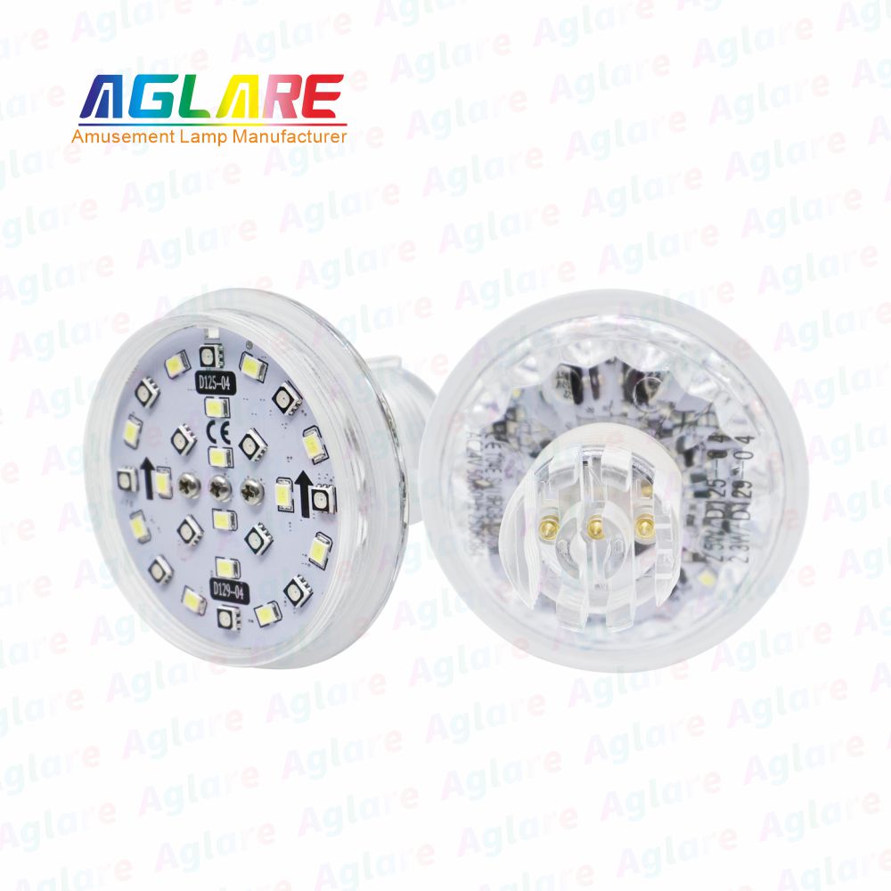 D125 + D129 自动法式 60 mm  RGB+W LED 像素 装璜灯，带 3 芯接口，合用于娱乐照明